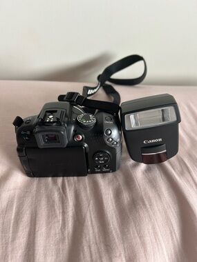 Canon PowershotSX10IS with Canon External Flash
